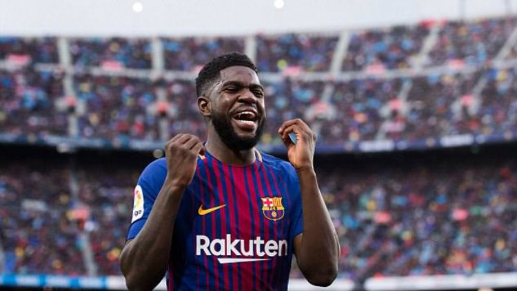 Baru meneken kontrak anyar bersama Raksasa Liga Spanyol Barcelona, Samuel Umtiti malah merengek minta angkat kaki dari Camp Nou. Copyright: © Getty Image