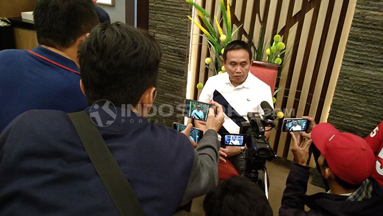 Ketua Asprov PSSI Sumsel, Ucok Hidayat. Copyright: © Muhammad Effendi/INDOSPORT