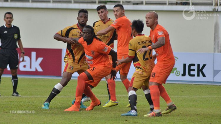 Situasi pertandingan Mitra Kukar vs Borneo FC. Copyright: © www.liga-indonesia.id