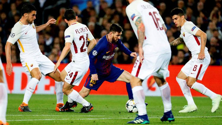 Barcelona vs AS Roma. Copyright: © Getty Images