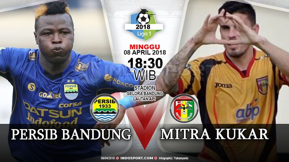 Persib Bandung vs Mitra Kukar. Copyright: © Grafis:Yanto/Indosport.com