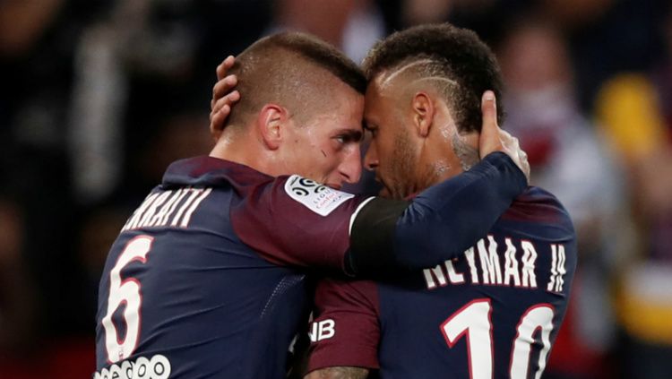 Dua bintang PSG, Marco Verratti dan Neymar Copyright: © Reuters