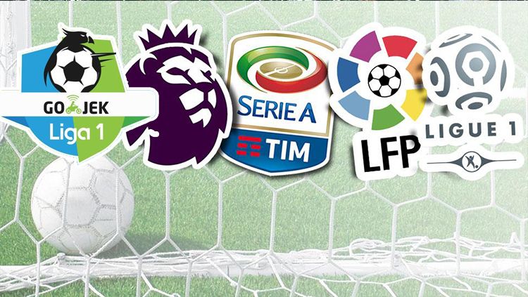 Logo-logo Berbagai Liga. Copyright: © INDOSPORT