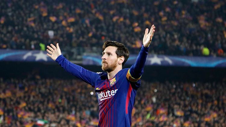 Selebrasi Messi. Copyright: © Getty Image