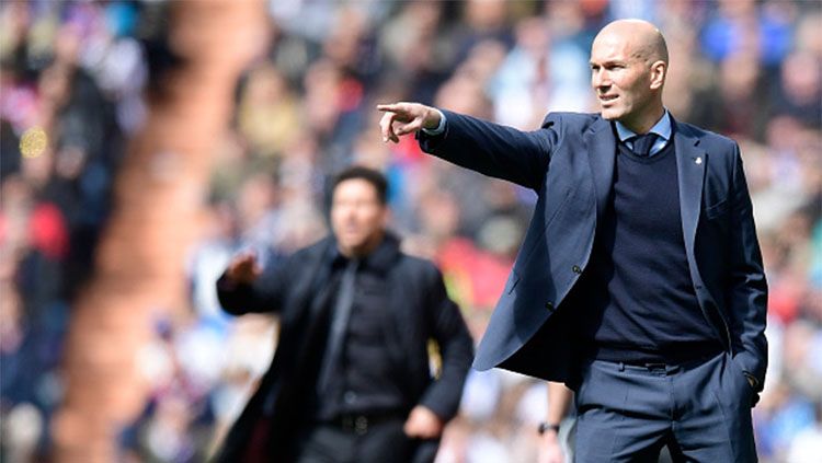 Pelatih Real Madrid, Zinedine Zidane. Copyright: Â© INDOSPORT