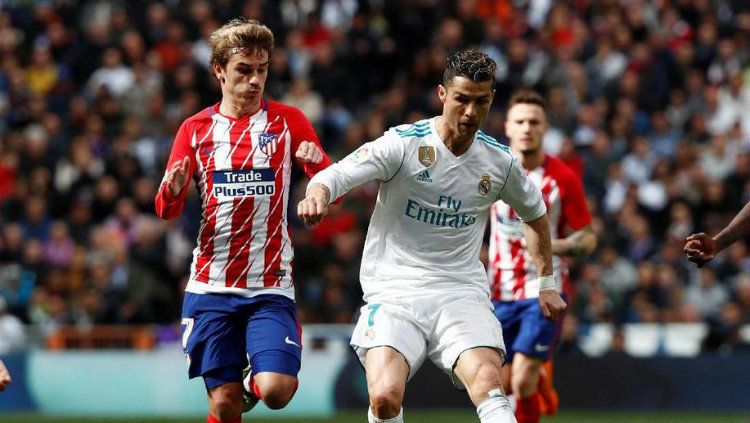 Antoine Griezmann (kiri) dan Cristiano Ronaldo (kanan). Copyright: © Getty Image