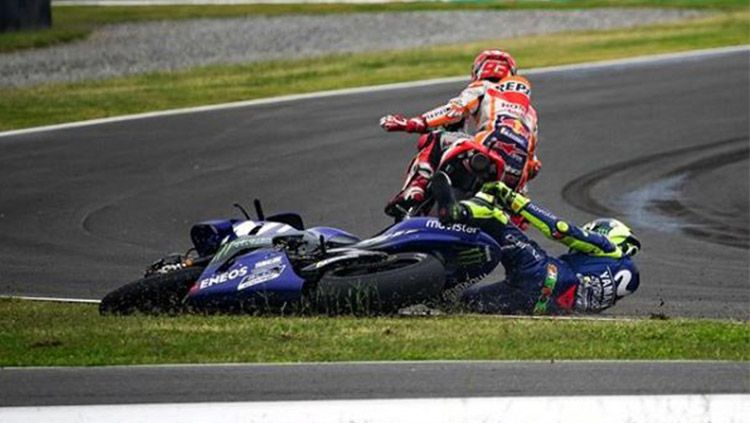 Marc Marquez dan Valentino Rossi. Copyright: © Instagram/@motogp