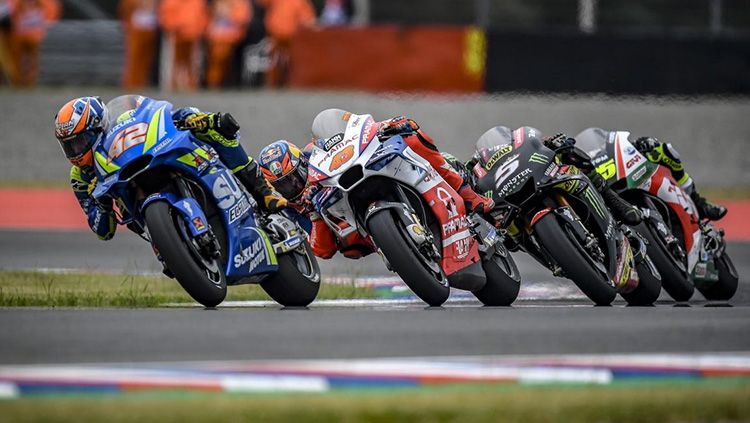 Situasi balapan MotoGP. Copyright: © INDOSPORT