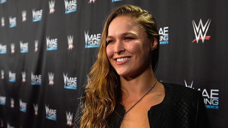 Pegulat wanita WWE profesional, Ronda Rousey. Copyright: © Getty Images