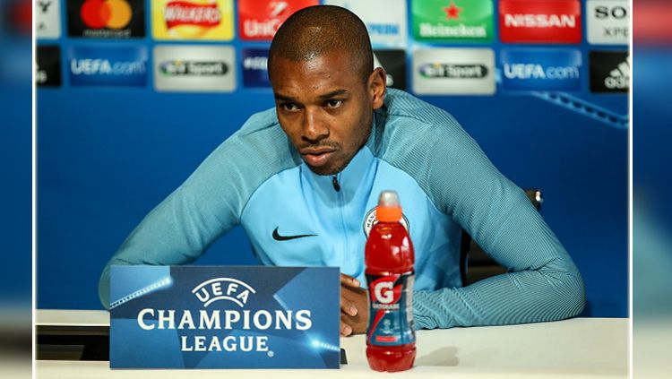 Fernandinho, gelandang bertahan Man City. Copyright: © Getty Image