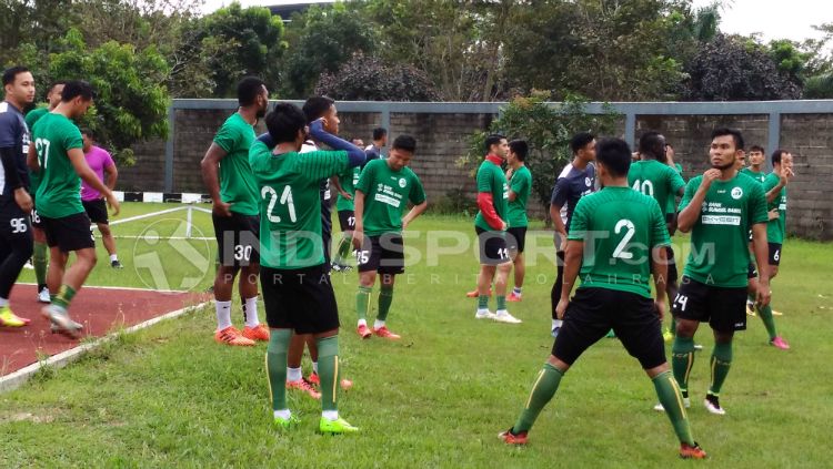 Sesi latihan Sriwijaya FC. Copyright: © Muhammad Effendi/INDOSPORT