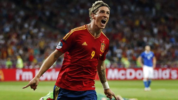 Penyerang timnas Spanyol, Fernando Torres. Copyright: © Getty Image