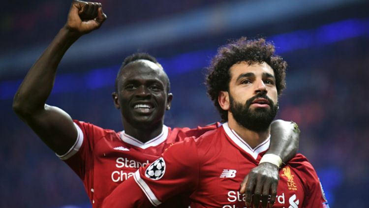 Pemain Liverpool, Mohamed Salah dan Sadio Mane, dikabarkan ingin menjajal Liga Spanyol, kesempatan untuk Real Madrid? Copyright: © Getty Images