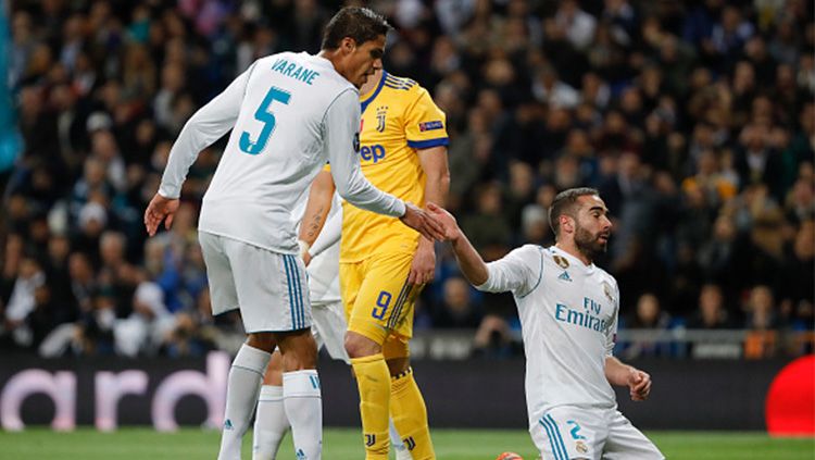 Para pemain bertahan Real Madrid. Copyright: © Getty Images