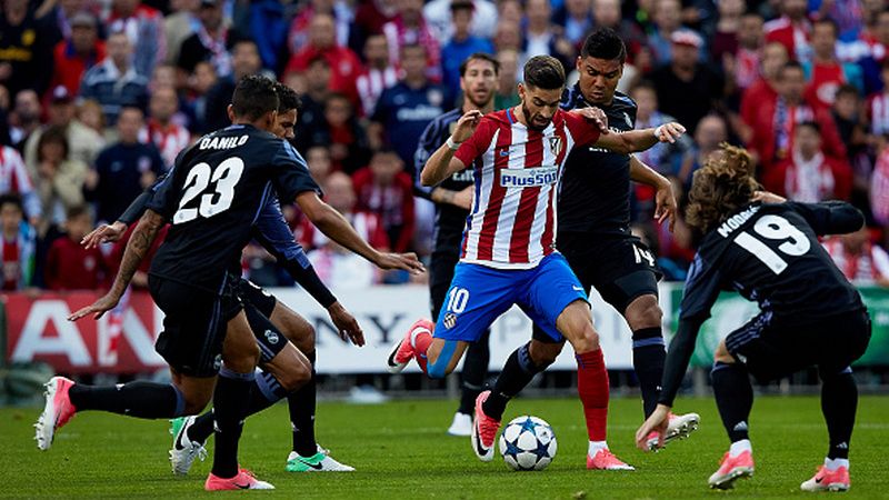 Atletico Madrid vs Real Madrid di semifinal Liga Champions musim 2016/17. Copyright: © Getty Images