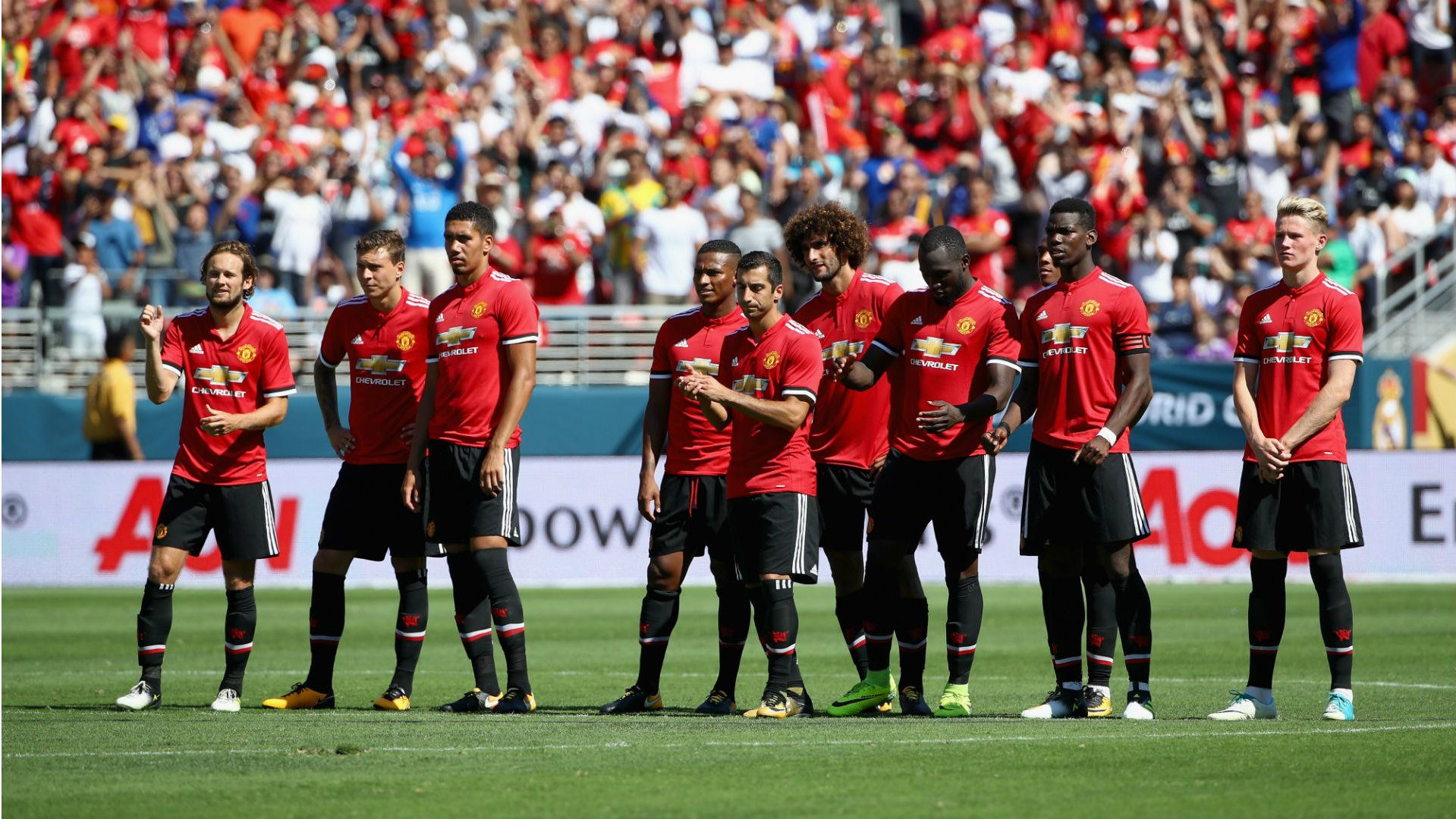 Skuat Manchester United saat berlaga di ICC. Copyright: © Getty Images