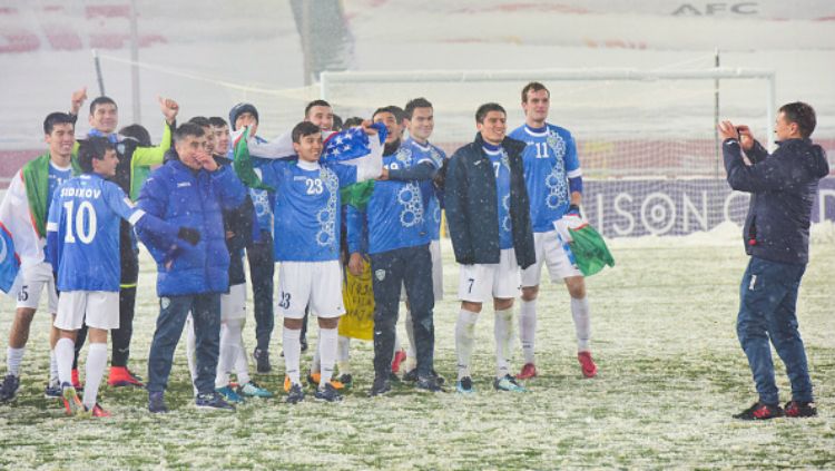 Timnas Uzbekistan, juara Piala AFC U-23 2018. Copyright: © Getty Images