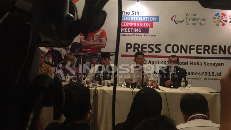 Konferensi pers Asian Para Games 2018. Copyright: &copy; Alfia Nurul Fadilla/INDOSPORT