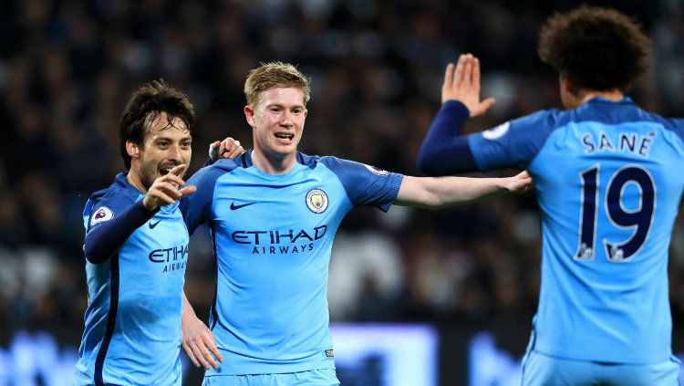 De Bruyne, Silva dan Sane Copyright: © netbet.co.uk