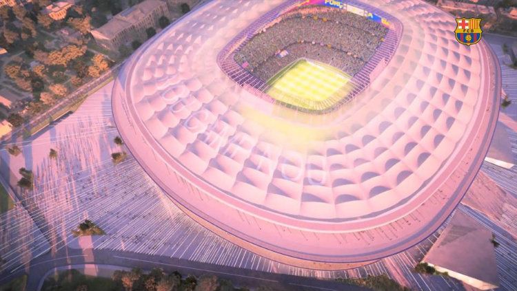 Desain terbaru Nou Camp. Copyright: © Barcelona