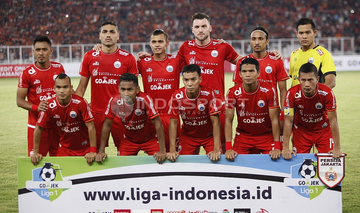 Skuat Persija Jakarta di Liga 1 musim 2018. Copyright: © INDOSPORT/Herry Ibrahim