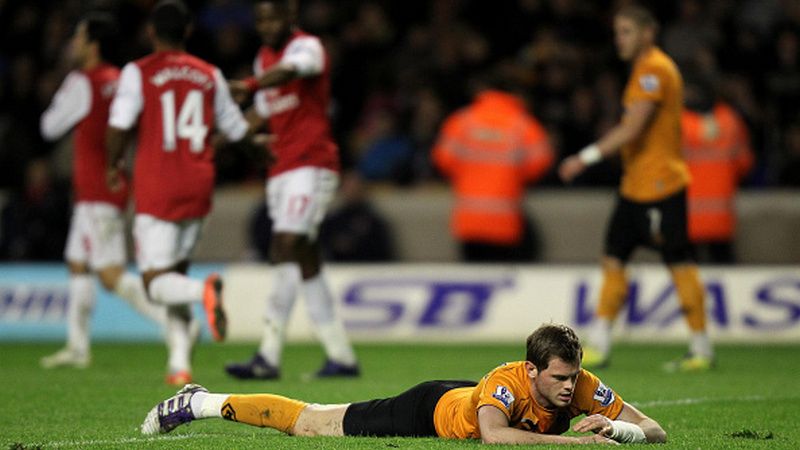 Wolverhampton dikalahkan oleh Arsenal di musim 2011/12. Copyright: © Getty Images