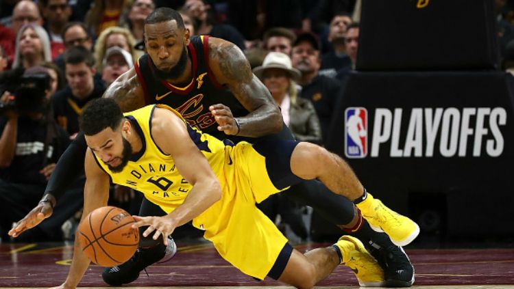 LeBron James tak mampu membawa Cavaliers menang atas Indiana Pacers. Copyright: © Getty Images