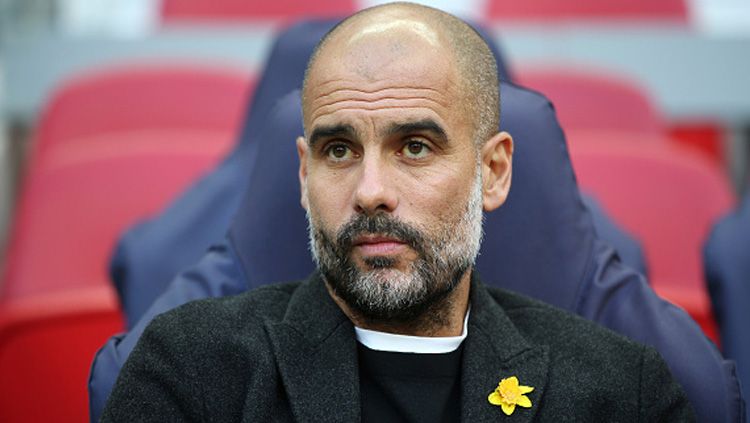 Pep Guardiola, pelatih Manchester City. Copyright: © Getty Images