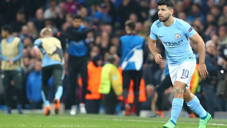 Sergio Aguero, striker Man City. Copyright: © Getty Images