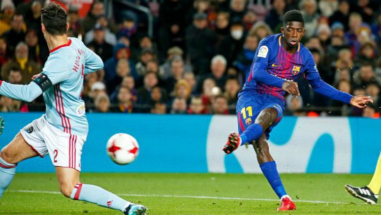 Pemain muda Barcelona, Ousmane Dembele. Copyright: © Getty Images