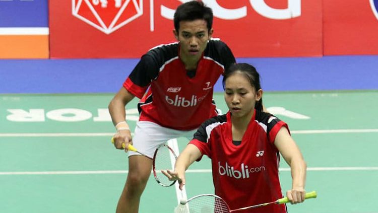 Andika Ramadiansyah/Mychelle Crhystine Bandoso. Copyright: Â© http://bulutangkis-info.blogspot.co.id