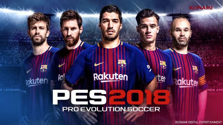 Tampilan PES 2018 yang dirilis September 2017 lalu. Copyright: &copy; Konami