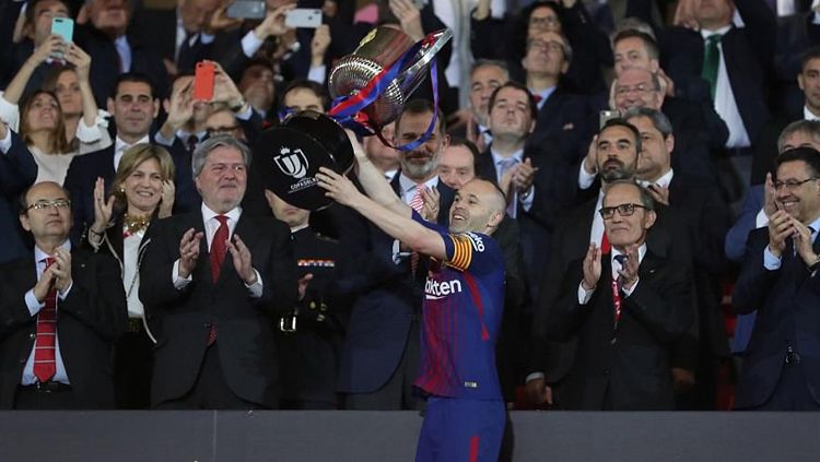 Barcelona juara Copa Del Rey usai berhasil  kalahka Sevilla. Copyright: Â© INDOSPORT