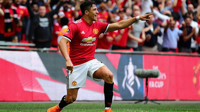 Manchester United tidak mengikutsertakan Alexis Sanchez untuk mengikuti tur pramusim ke Amerika Serikat. Copyright: © INDOSPORT