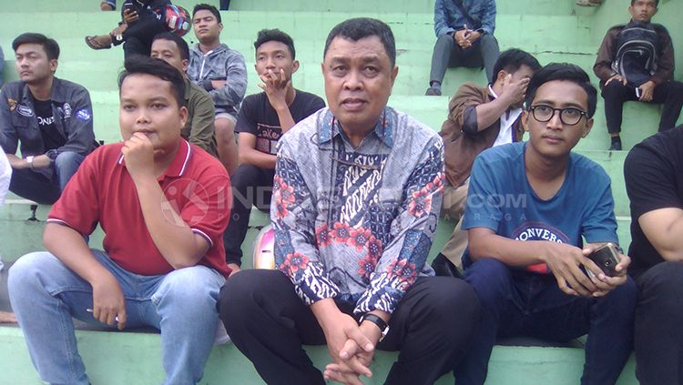 Ceo PSMS Medan, Dody Taher saat menyaksikan laga PSMS Medan. Copyright: © Kesuma Ramadhan/INDOSPORT