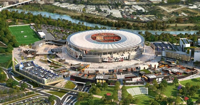 Rancangan stadion baru AS Roma. Copyright: © AS Roma