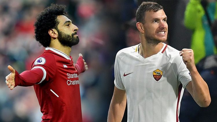 Mohamed Salah vs Edin Dzeko Copyright: © Getty Image