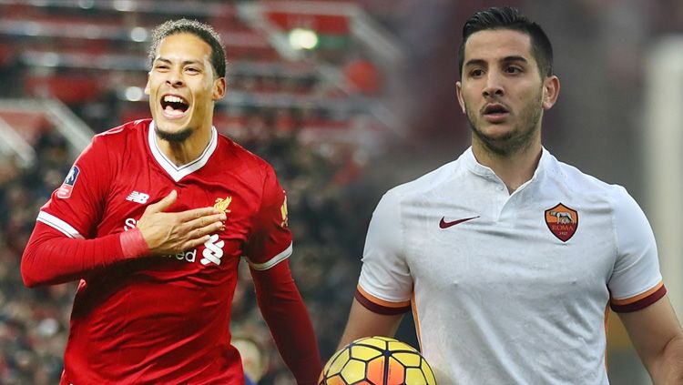 Virgil van Dijk vs Konsantinos Manolas Copyright: © Getty Image
