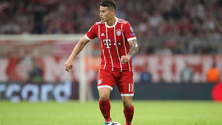 James Rodriguez, gelandang serang Bayern Munchen. Copyright: © Getty Images