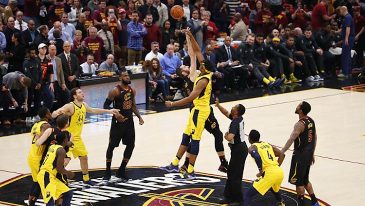 Situasi pertandingan Indiana Pacers v Cleveland Cavaliers. Copyright: © Getty Images