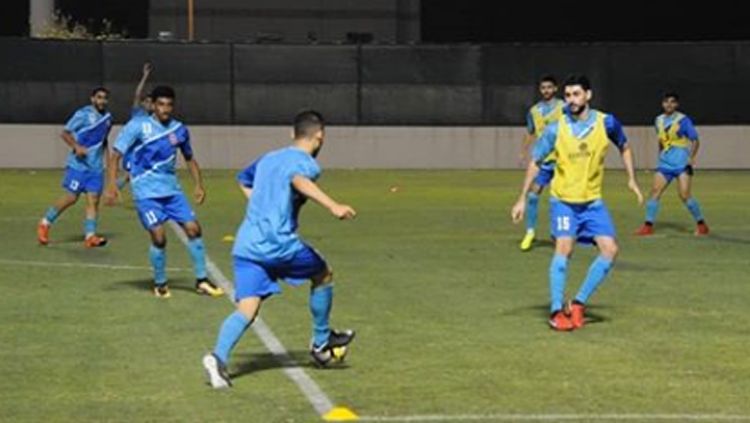 Situasi latihan Timnas Bahrain U-23. Copyright: © Bahrain Football Association