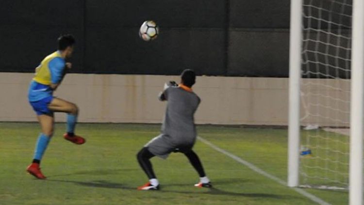 Situasi latihan Timnas Bahrain U-23. Copyright: © Bahrain Football Association