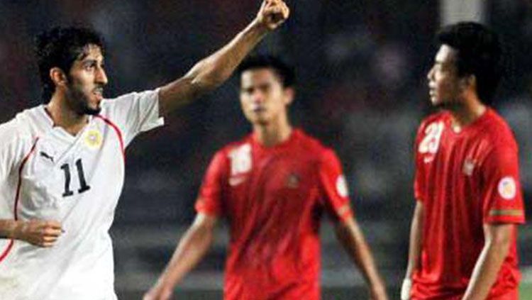Timnas Indonesia kala dibungkam Bahrain 10-0 di Kualifikasi Piala Dunia 2014. Copyright: © Getty Images