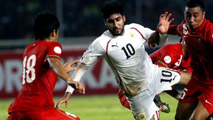 Timnas Indonesia kala dibungkam Bahrain 10-0 di Kualifikasi Piala Dunia 2014. Copyright: © Getty Images