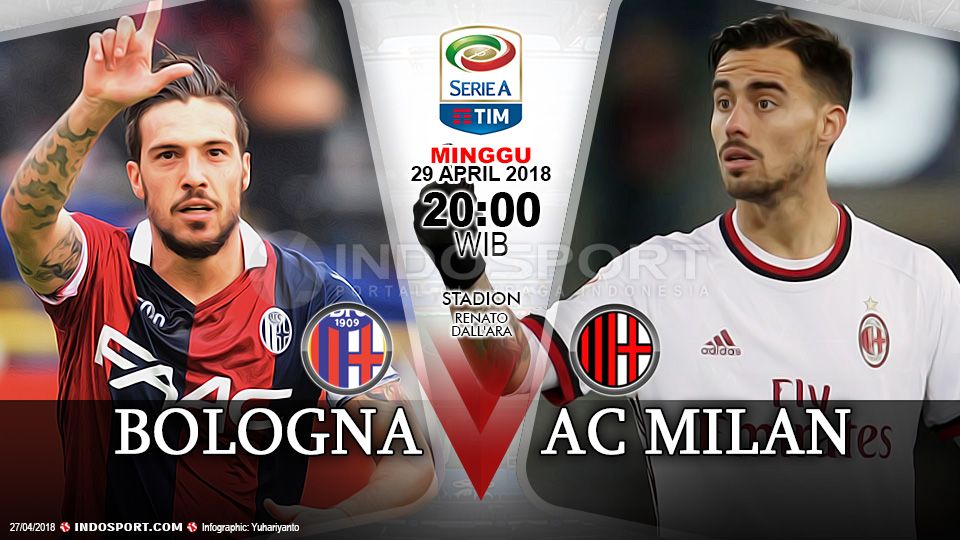 Prediksi Bologna vs AS Milan Copyright: © Grafis:Yanto/Indosport.com