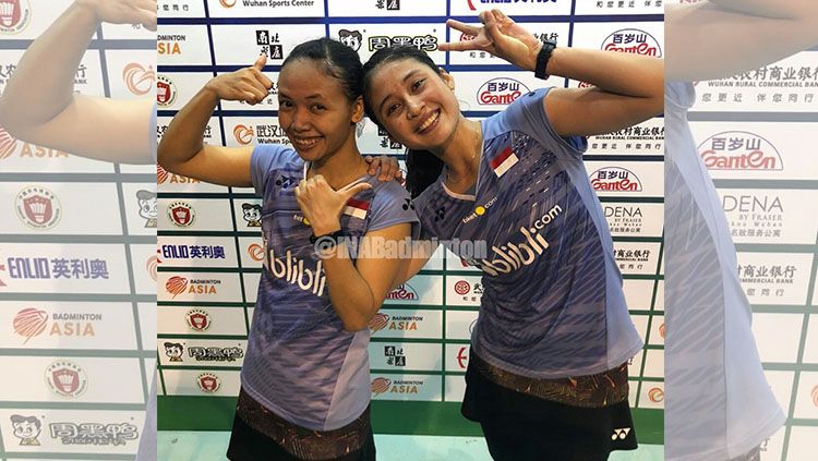 Della/Rizki usai melakoni pertandingan perempatfinal Copyright: © Twitter/@INABadminton