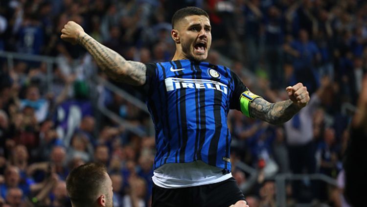 Mantan pemilik Inter Milan, Massimo Moratti, cukup yakin kehadiran Mauro Icardi pada laga kontra Juventus, Senin (07/10/19) sebenarnya akan sangat bermanfaat. Copyright: © Getty Image