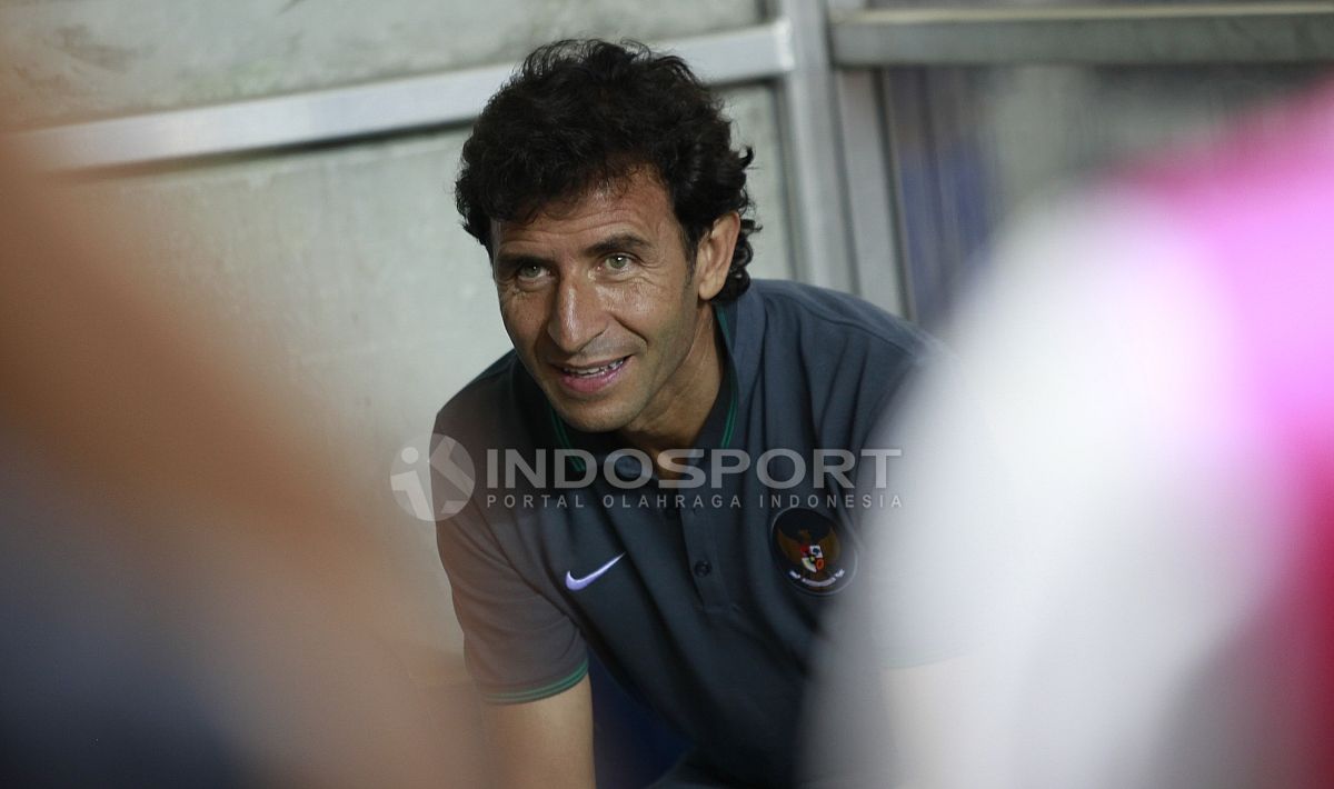 Pelatih asal Spanyol, Luis Milla. Copyright: © Herry Ibrahim/INDOSPORT