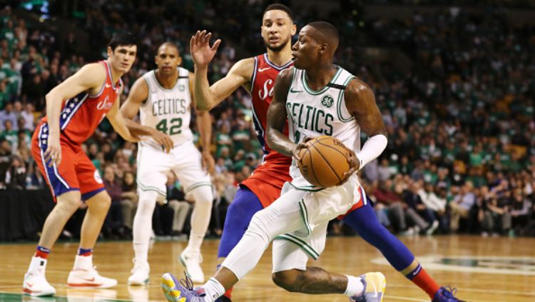 Boston Celtics vs Philadelphia 76ers. Copyright: Â© INDOSPORT