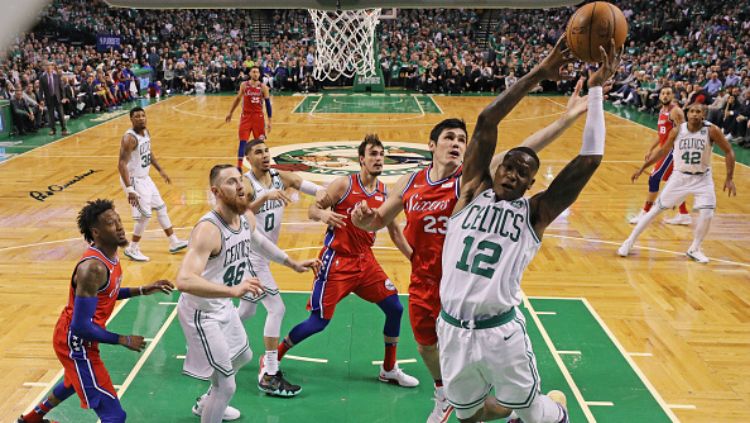 Boston Celtics vs Philadelphia 76ers. Copyright: Â© INDOSPORT